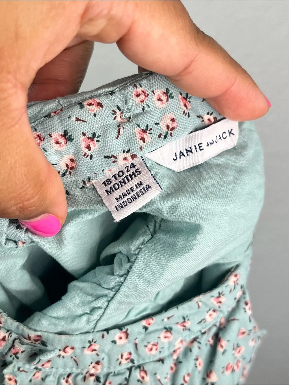Janie and Jack Cottagecore Boho Prairie Floral Dress